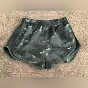 black camo nike running shorts size M